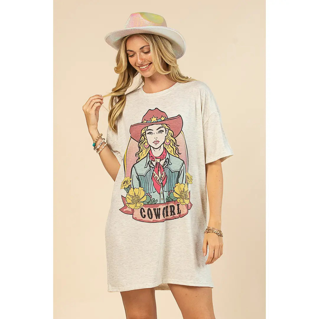 Cowgirl T-shirt Dress