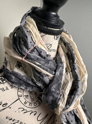 Fringe Scarf -French Gray