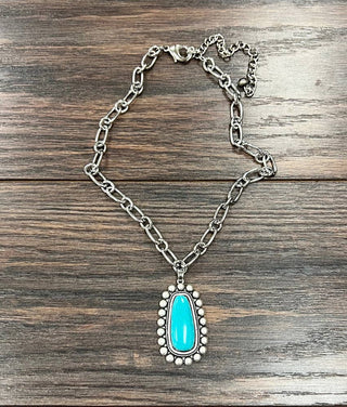 15" Turquoise Necklace