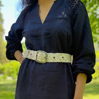 Desert Dreams Embroidered Wool Belt