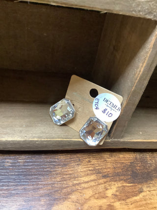 Large Stone Earrings