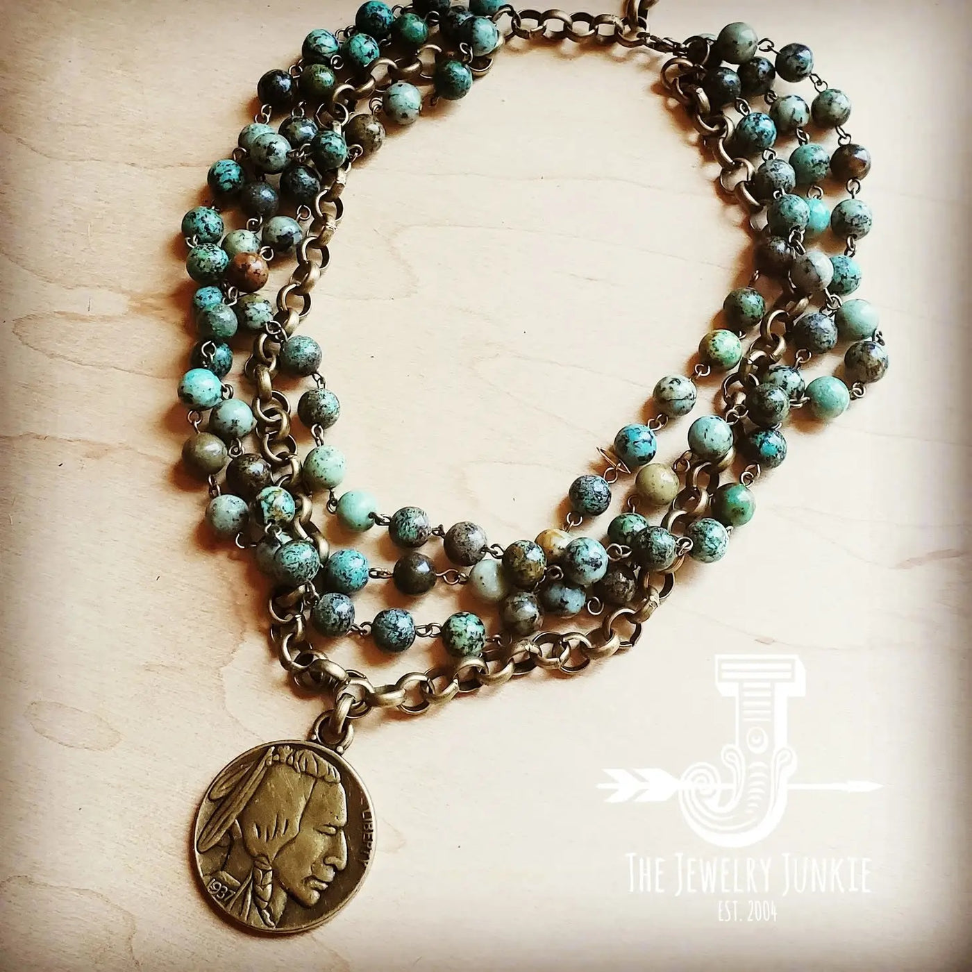 African Turquoise Necklace