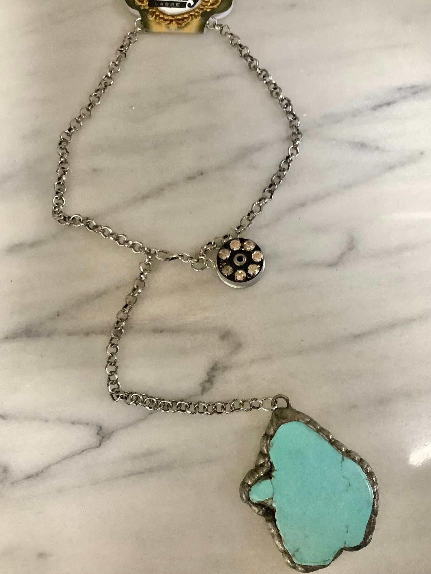 Turquoise Bullet Necklace