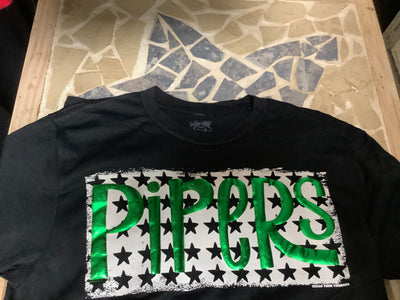 Metallic Puff Pipers with Stars Tee