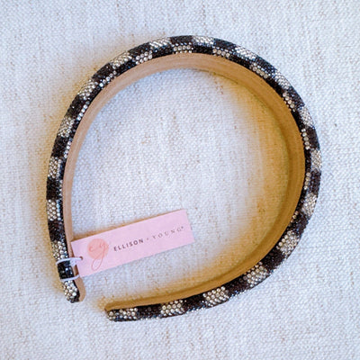 Checkered Glam Headband