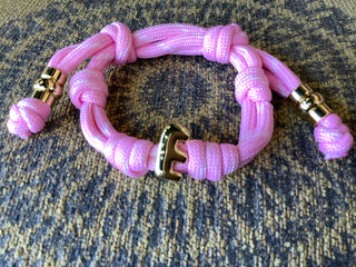 Initial Bubble Letter Knot Bracelet