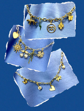 Trendy Gold Everyday Charm Necklace