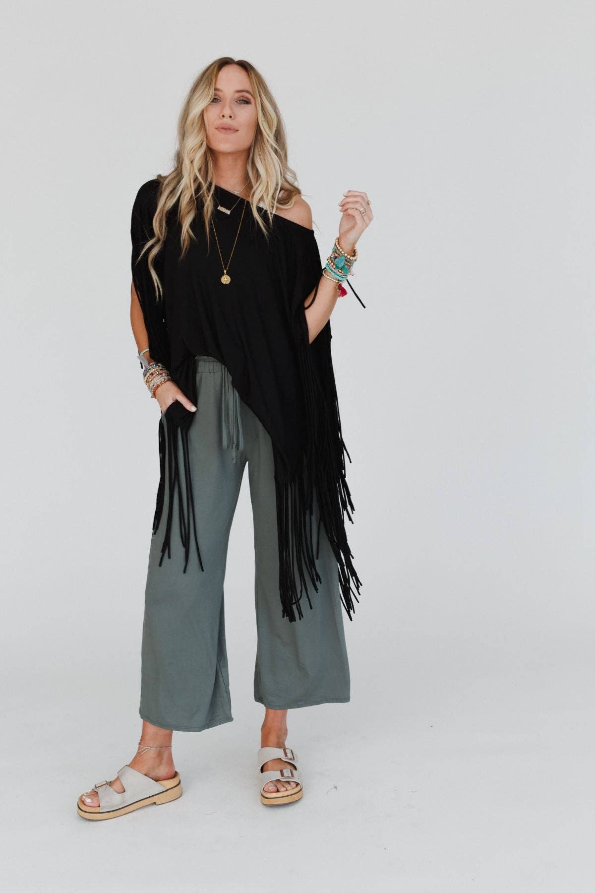 Showstopper Fringe Top