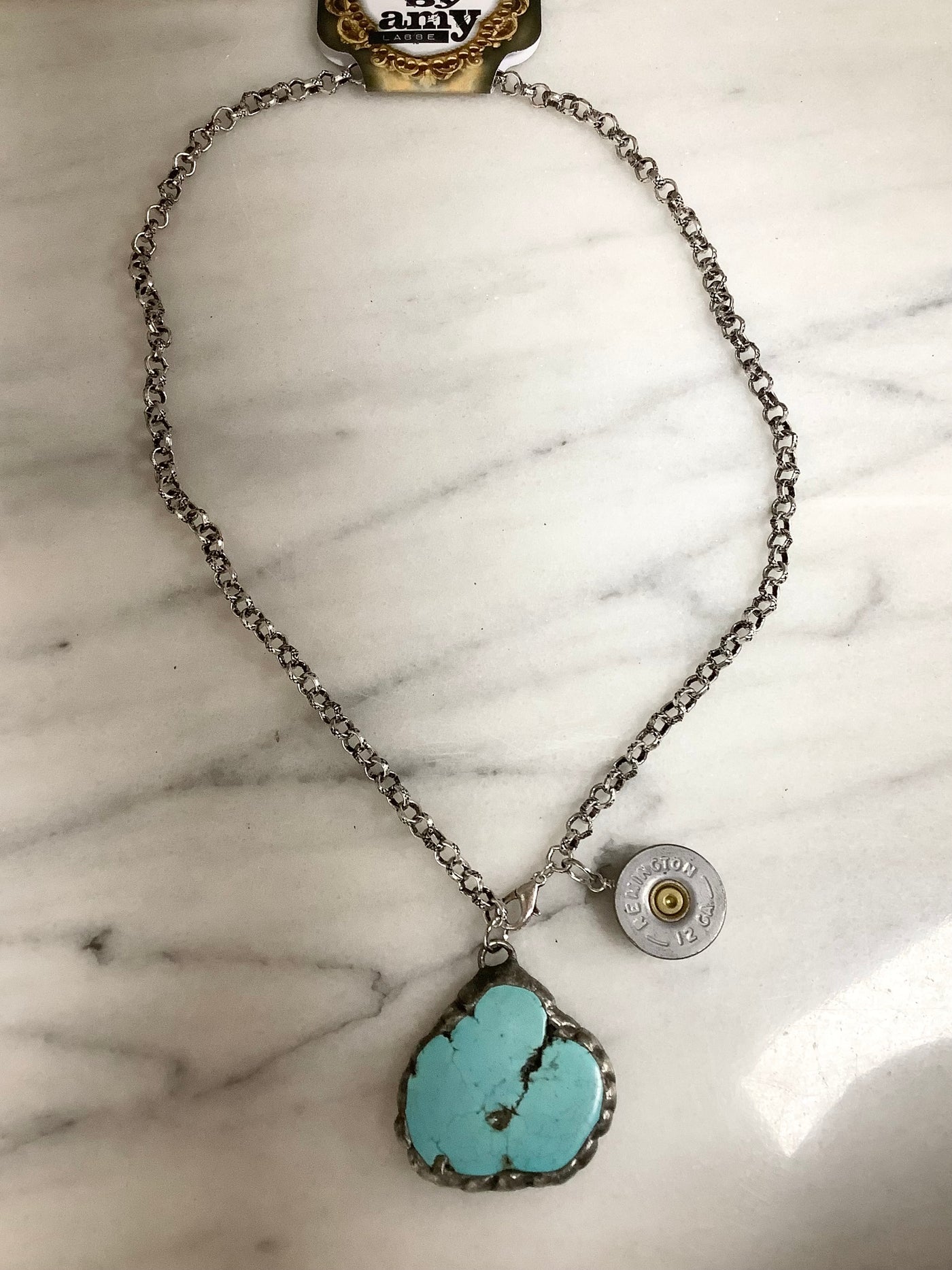 Turquoise Bullet Necklace