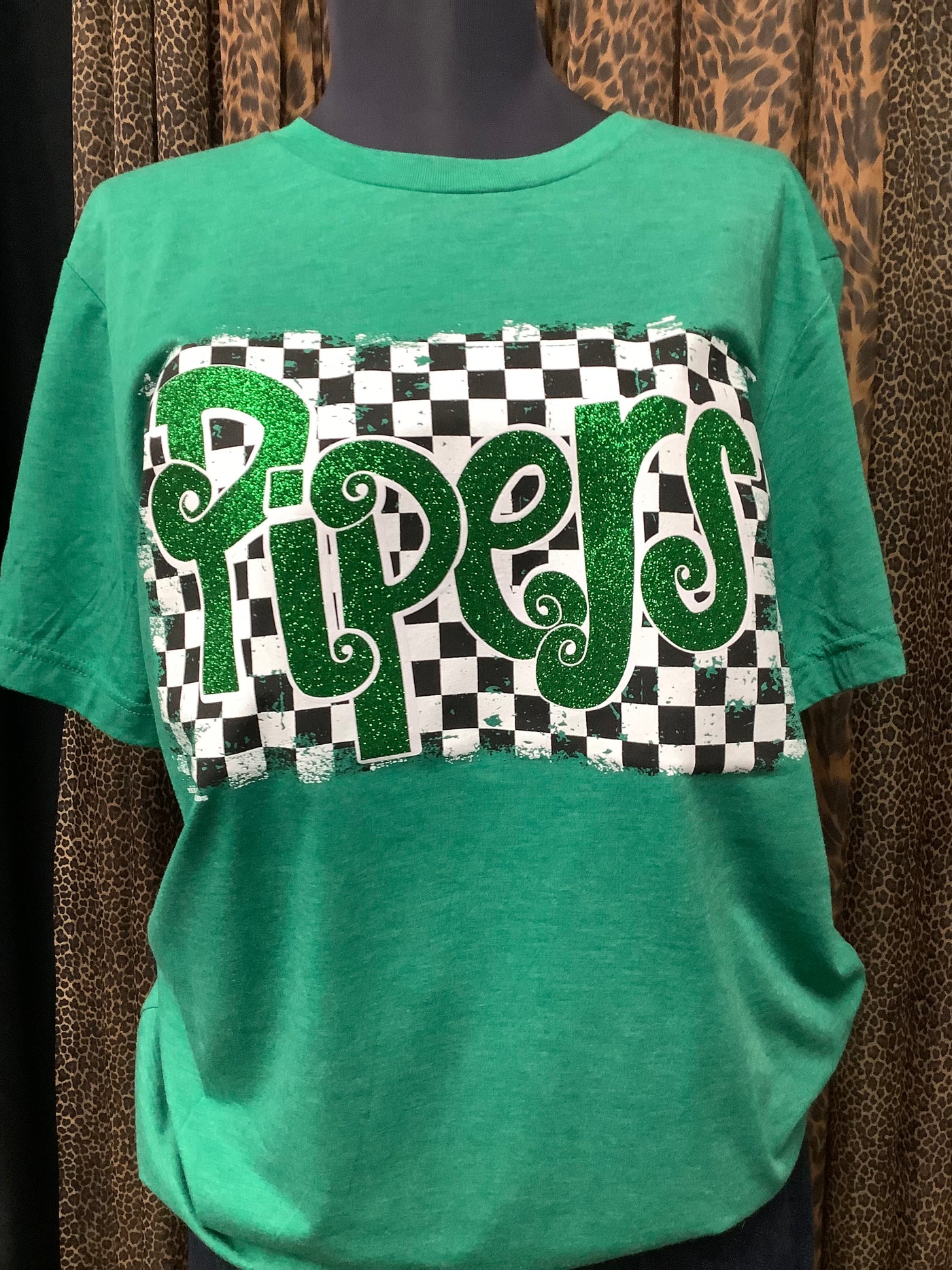 Checkered Pipers Tee (Size Large)