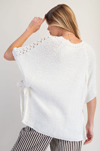 Half Sleeve Knitted Poncho
