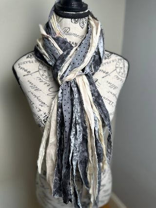 Fringe Scarf -French Gray