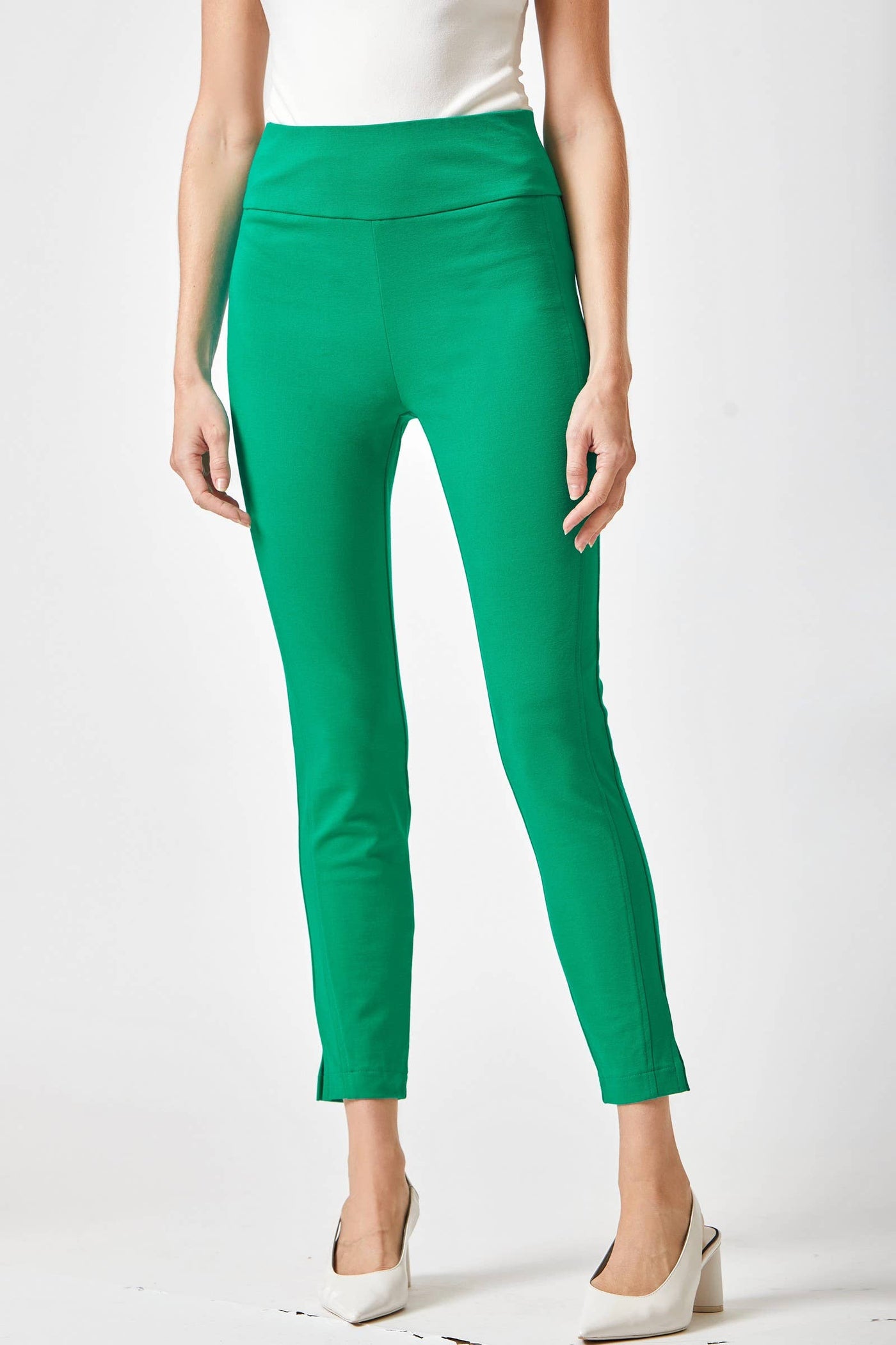 Magic High Waisted Skinny Green Pants