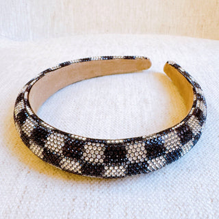 Checkered Glam Headband