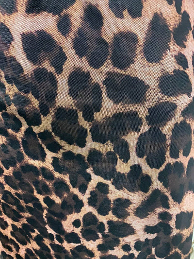 CHEETAH MESH DRESS