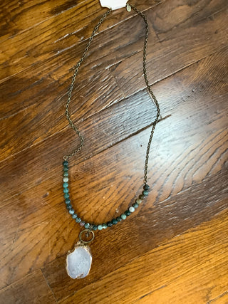 Carly India Agate Necklace