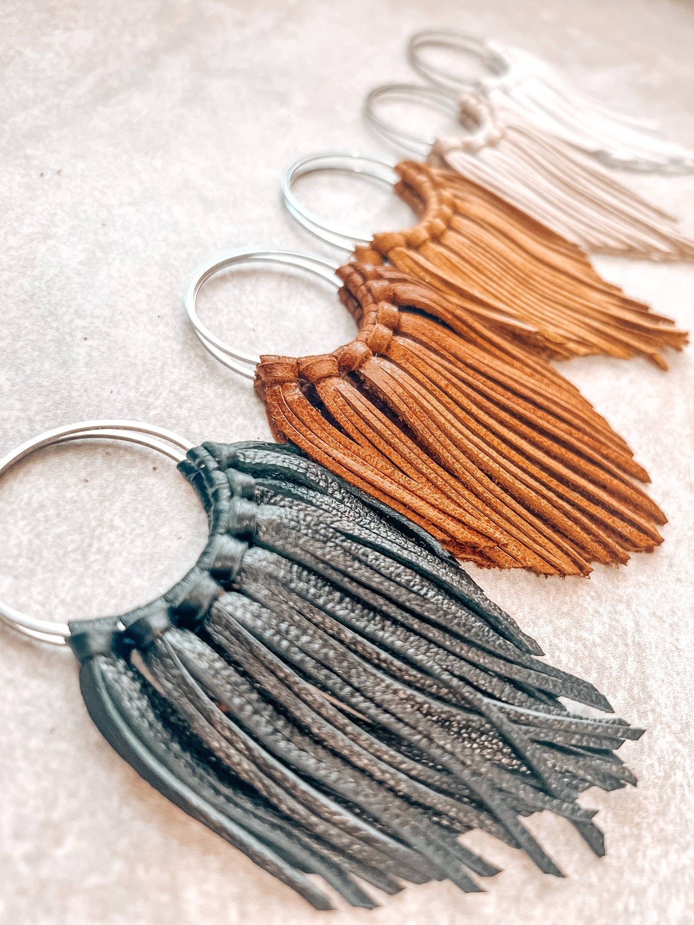 Cascade Fringe Hoops Earrings