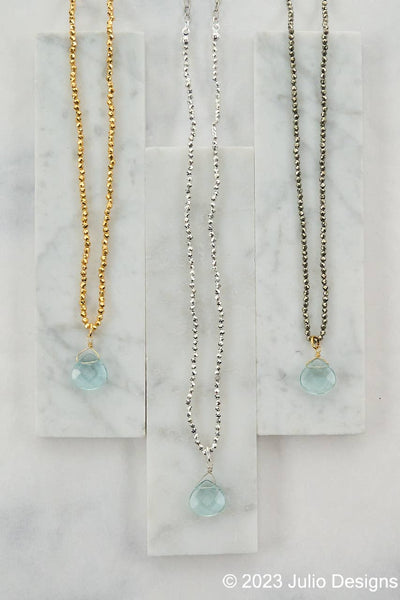 Apatite Pyrite Necklace