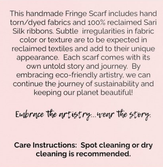 Fringe Scarf - The Colors of Wander