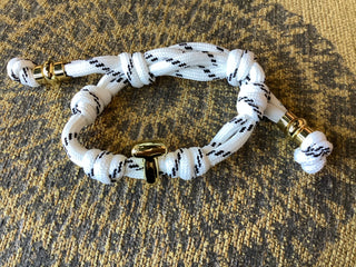 Initial Bubble Letter Knot Bracelet