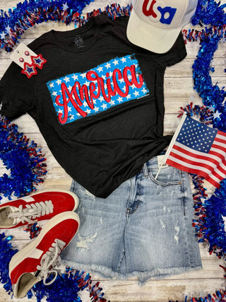 America V-neck Tee