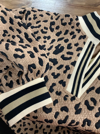 Color Rib Band Accent Textured Top