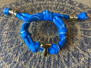 Initial Bubble Letter Knot Bracelet