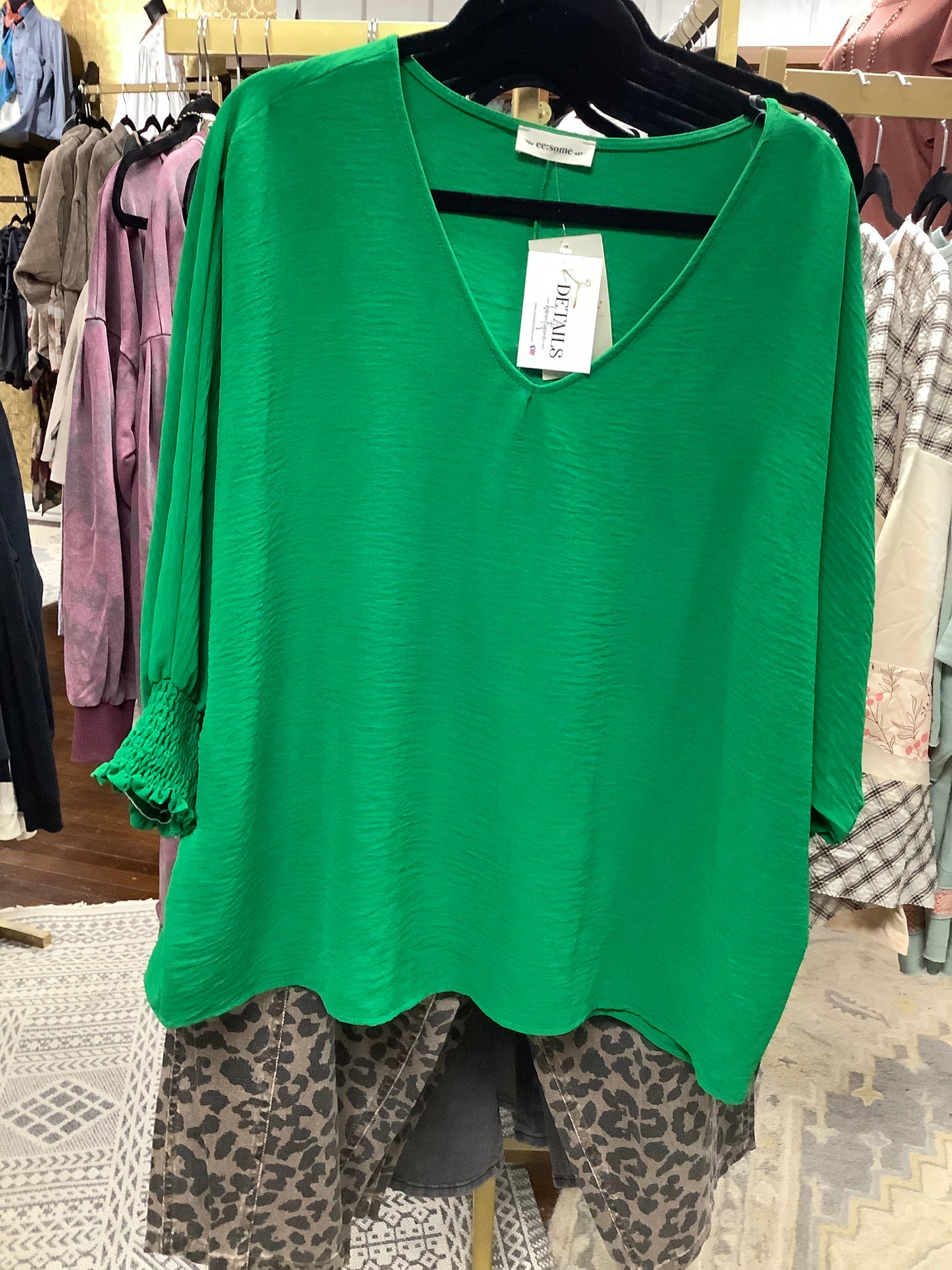 Green Blouse (size Large)