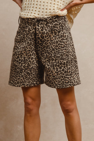 Leopard Print Shorts