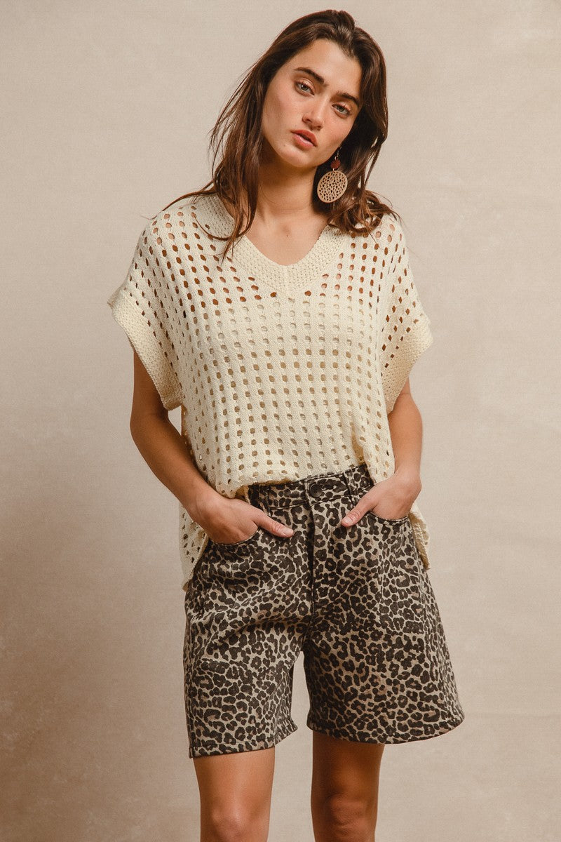 Leopard Print Shorts