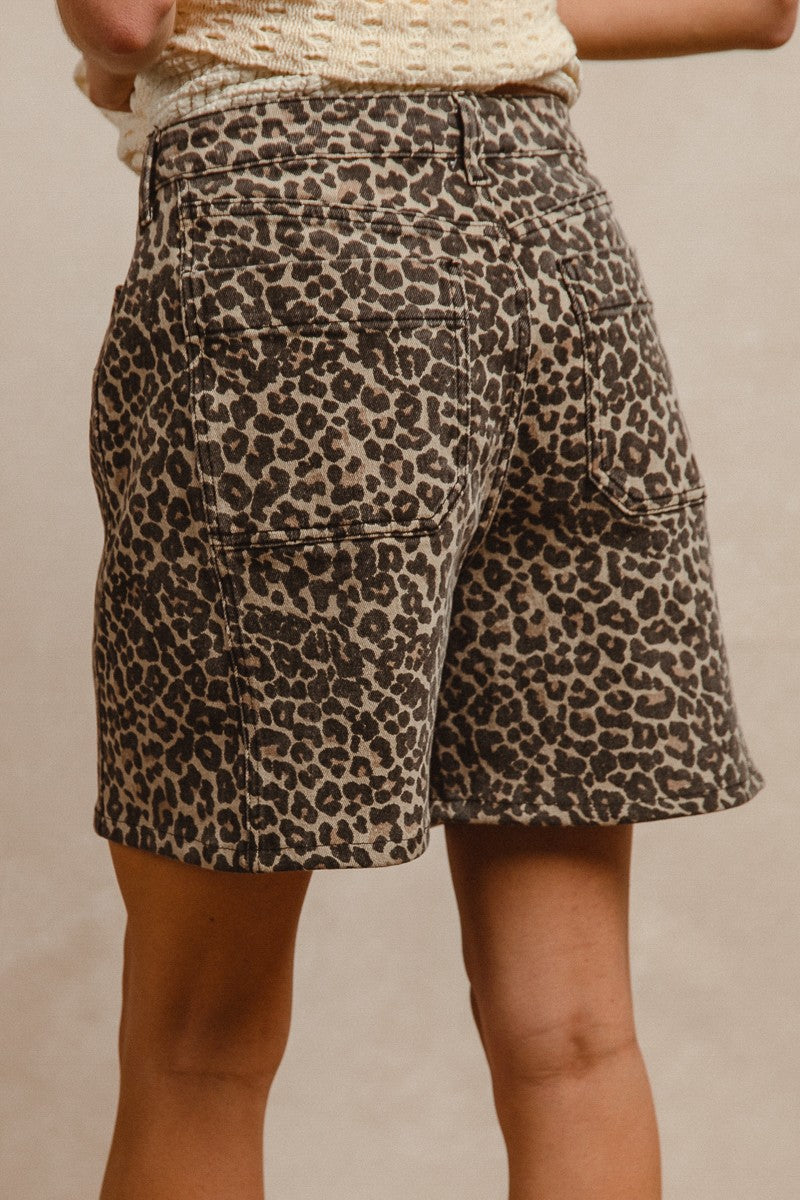 Leopard Print Shorts