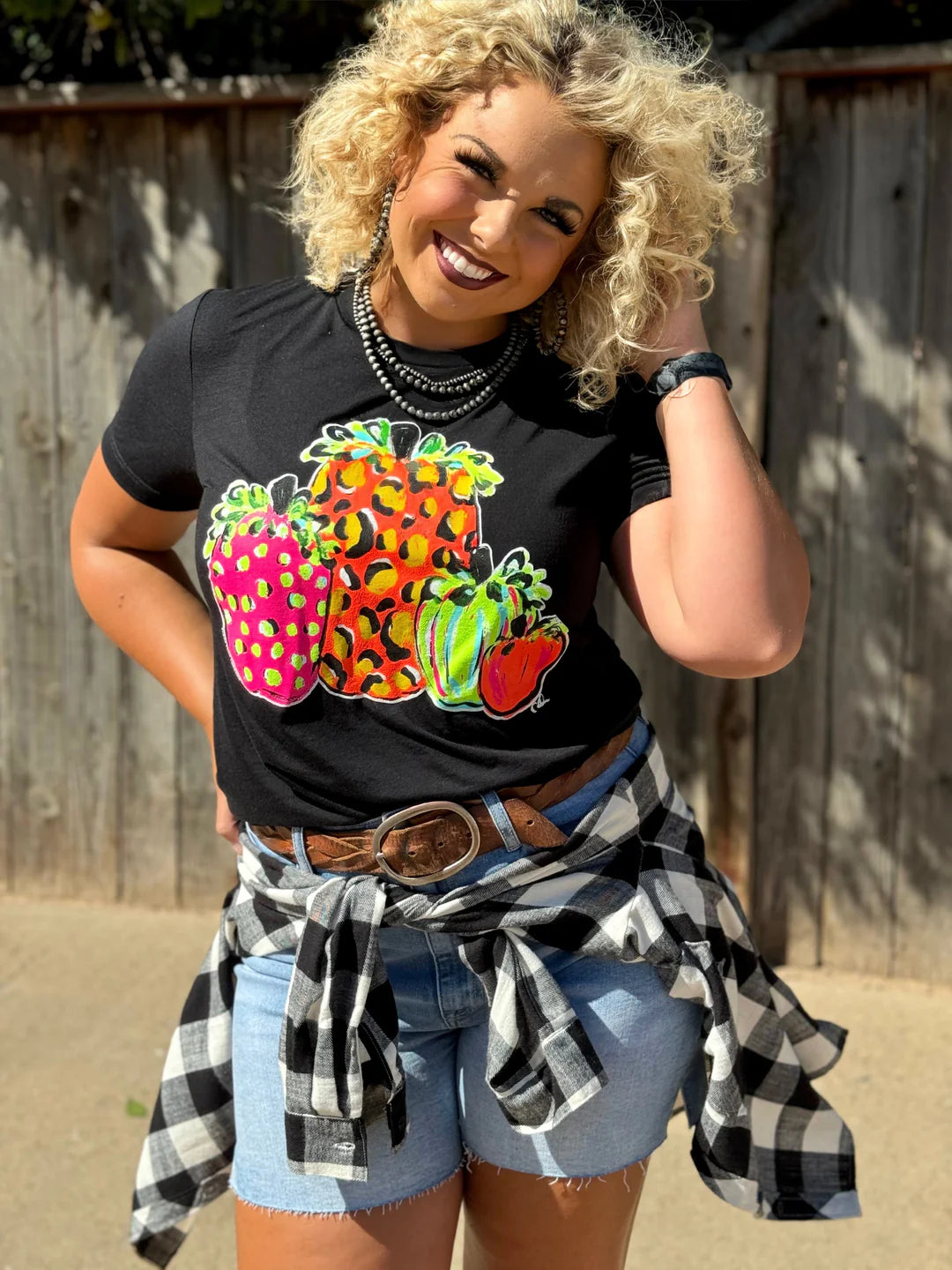 Neon Pumpkin Tee