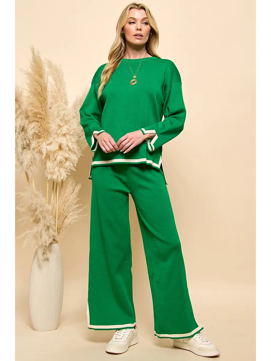 Green Pants Set