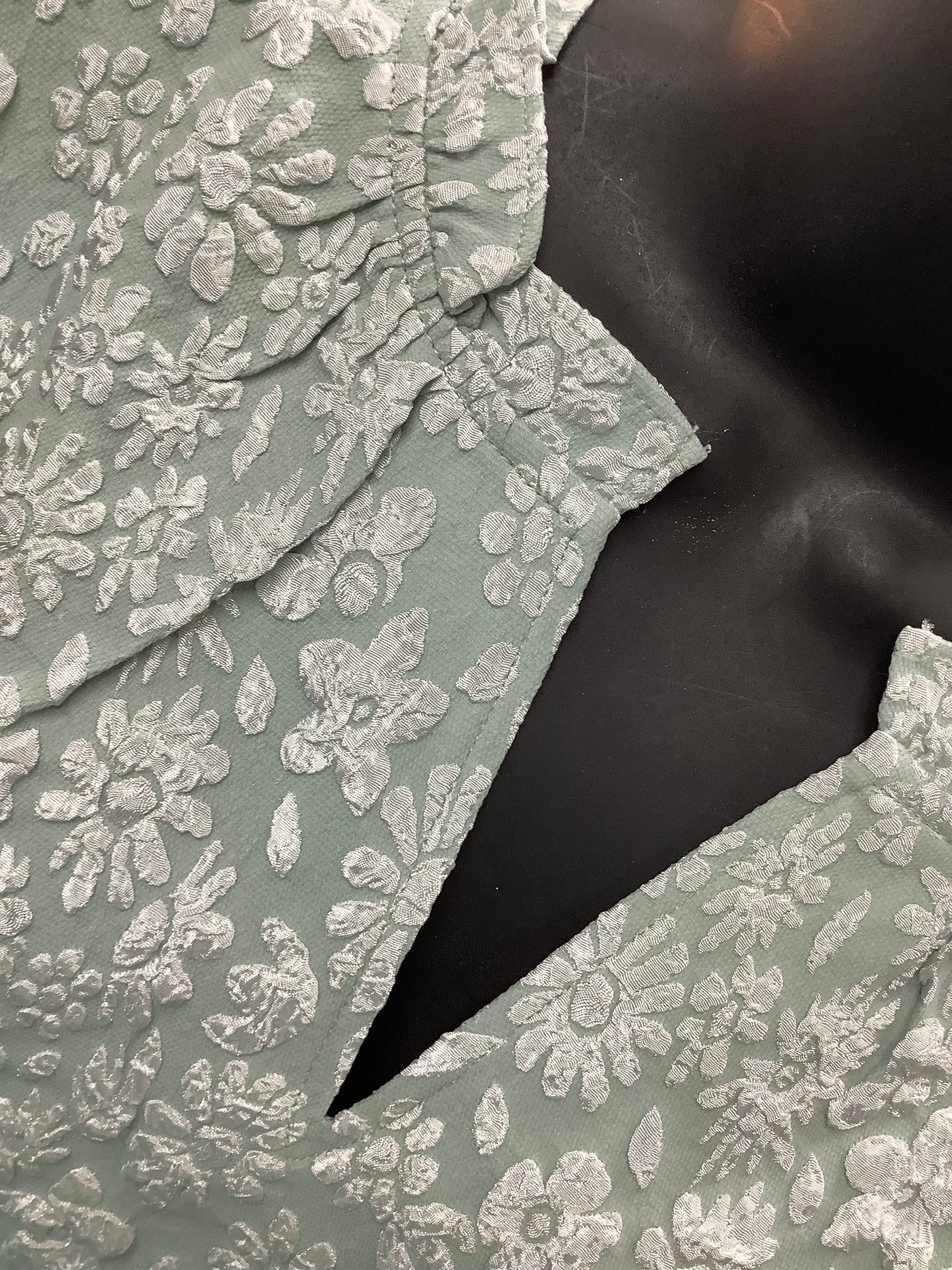 Mint White Floral Top