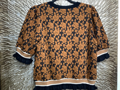 Textured Rose Knit Blouse