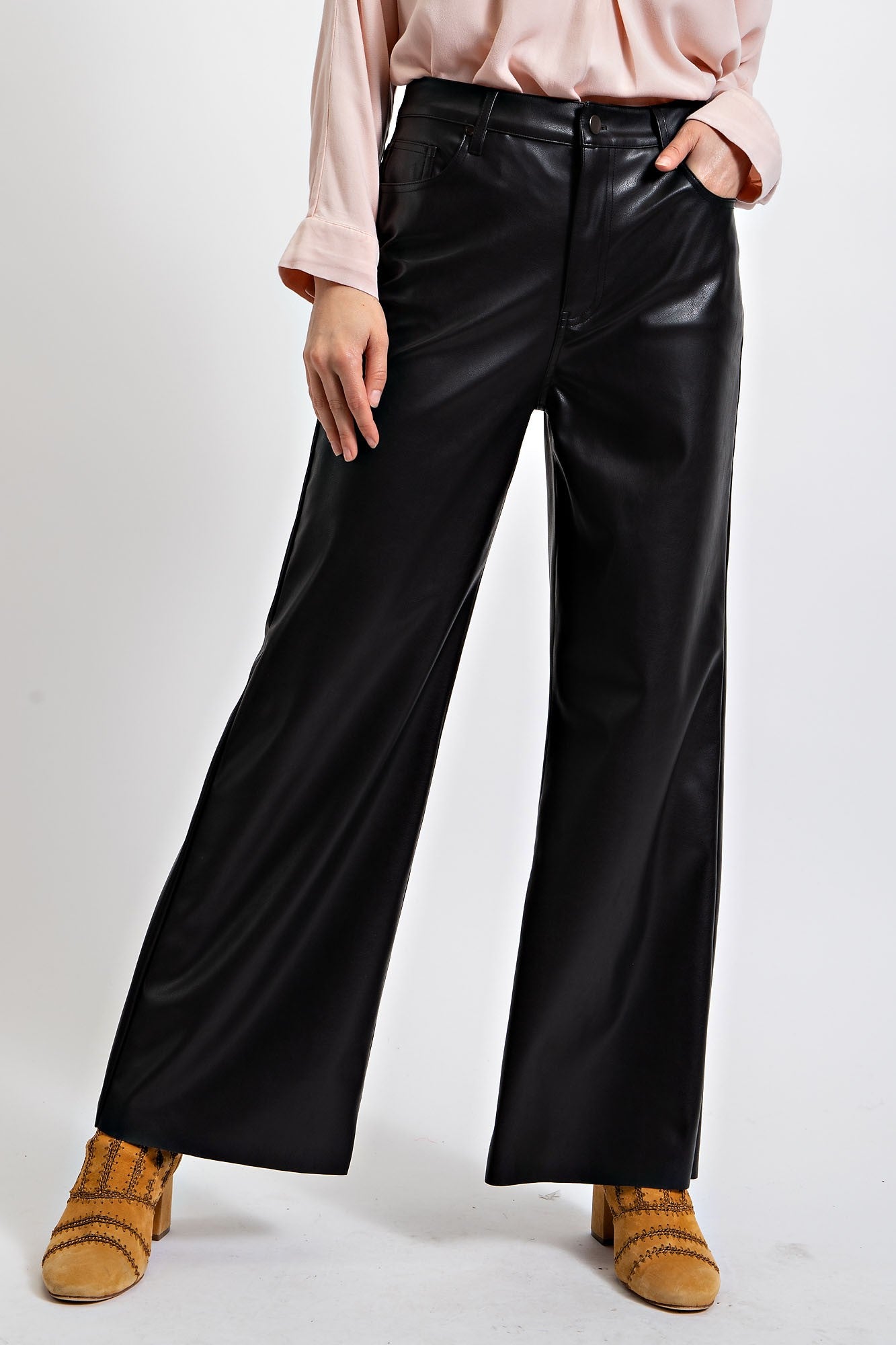 Faux Leather Pants