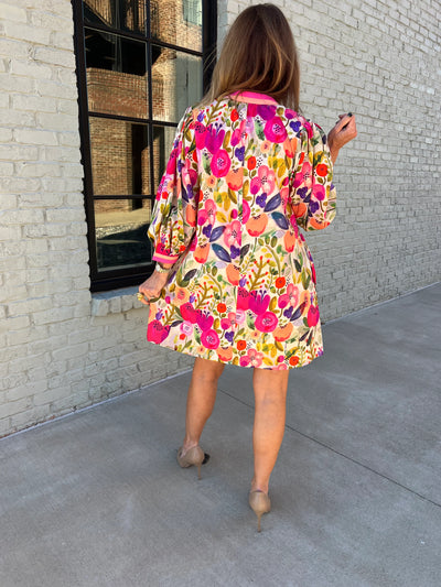 Floral Pink Dress