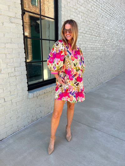 Floral Pink Dress