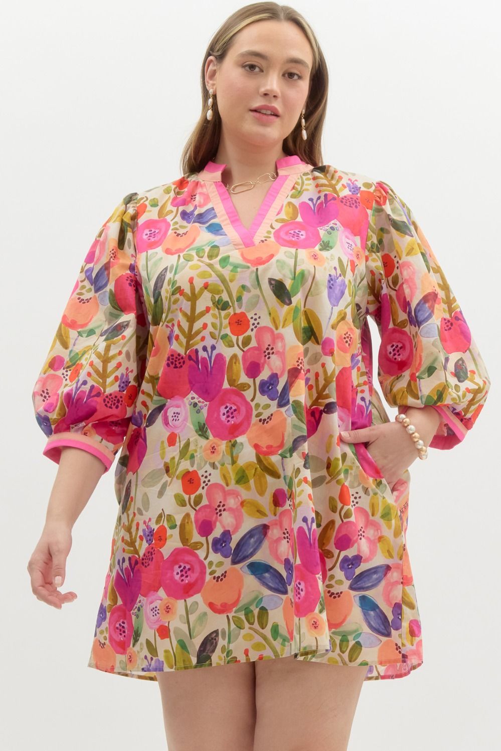 Floral Pink Dress