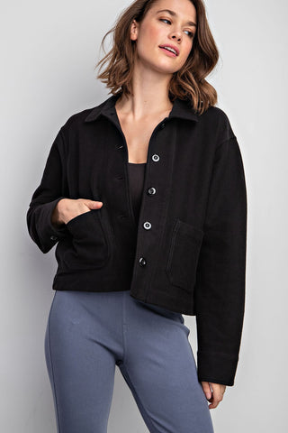 Cotton Stretch Twill Jacket