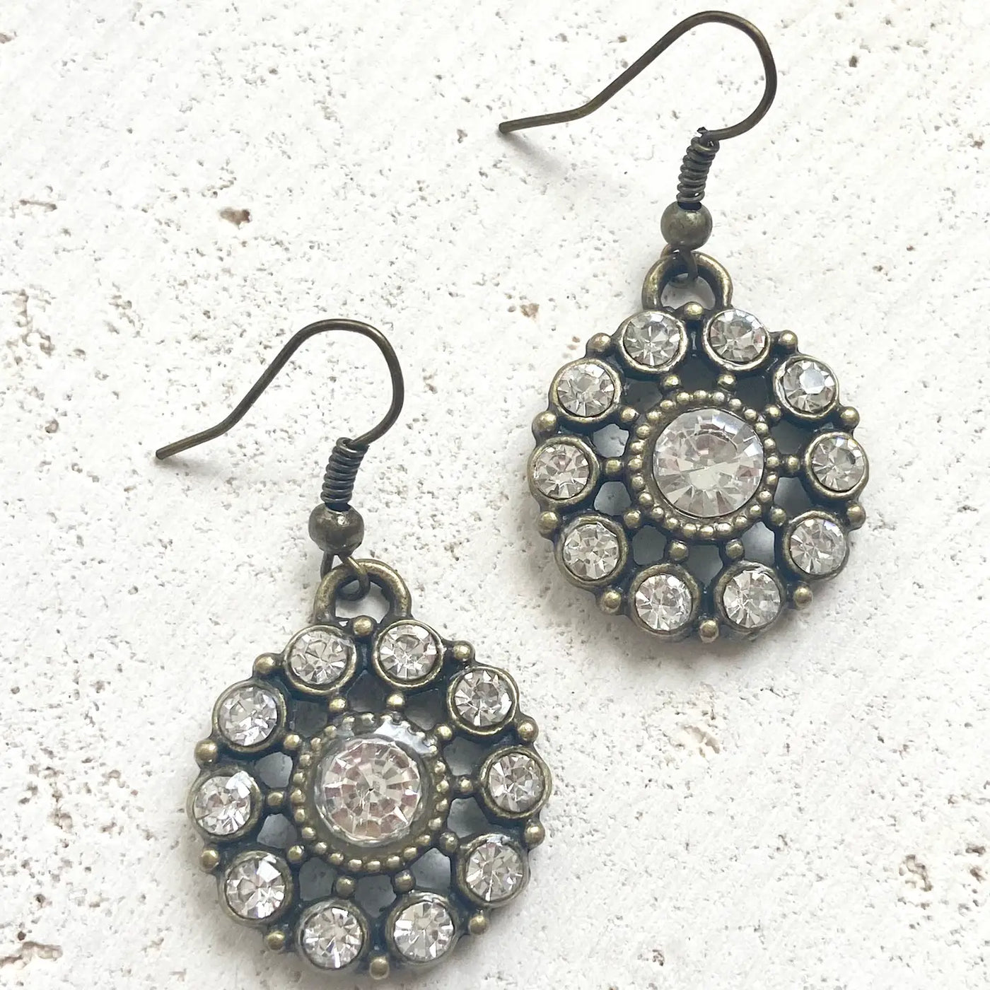 Floral Crystal Earrings