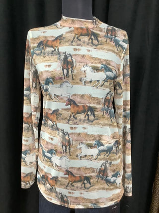 Horses Mesh Top