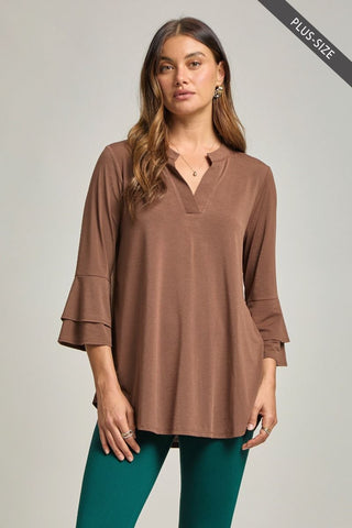 Plus Size Bell Top