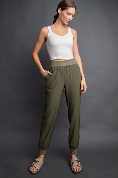 Mid-Rise Jogger Pants