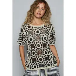 Crochet Knit Top