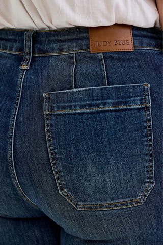 Judy Blue HW Wide Crop Utility & Patch Pocket - Plus