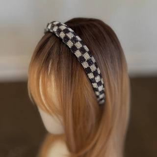 Checkered Glam Headband