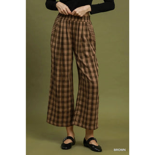 Brown Checkered Outfit