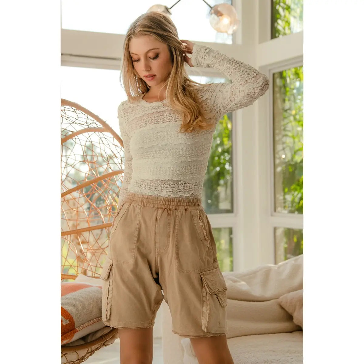 Ruffle Lacy Blouse