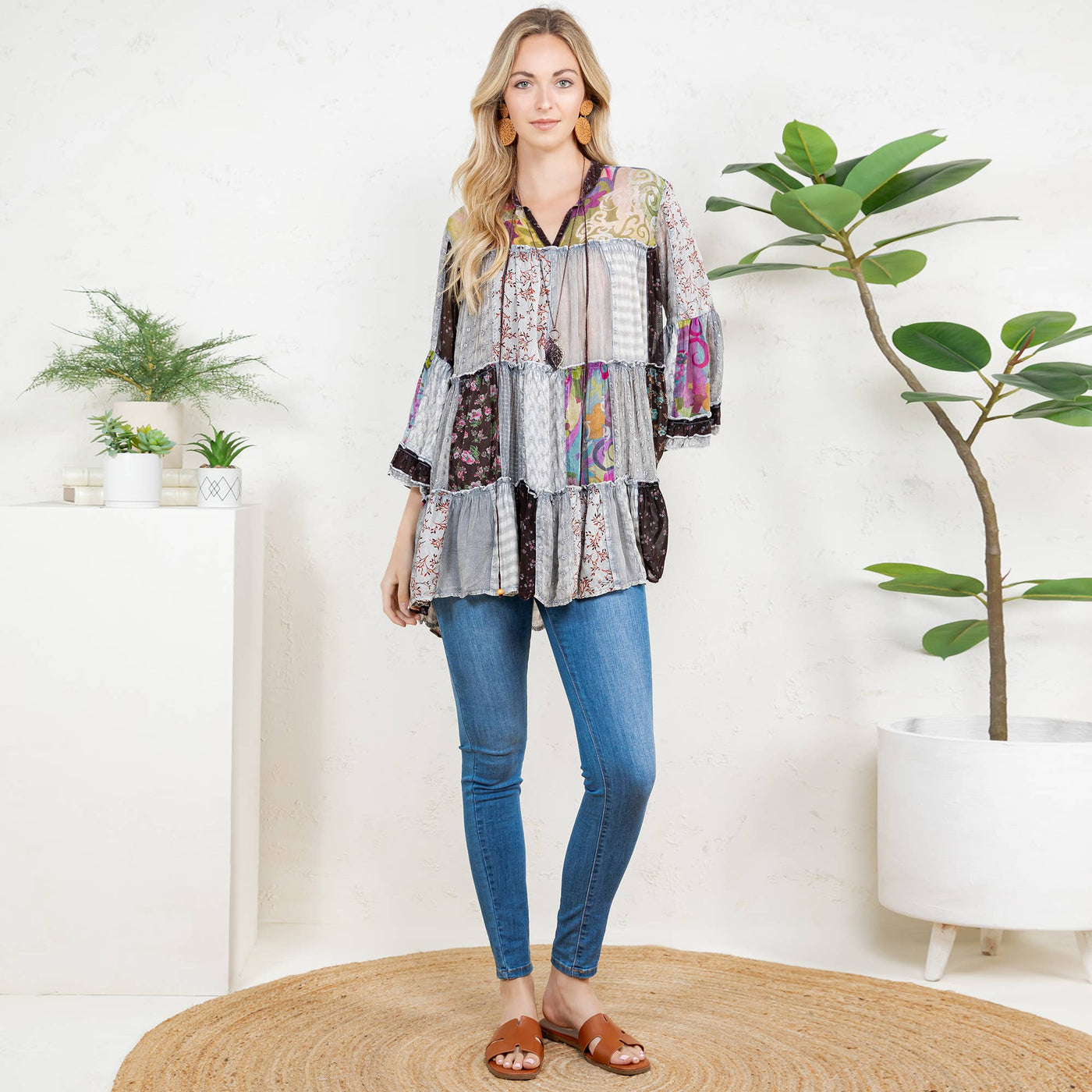 Chic Patchwork Top